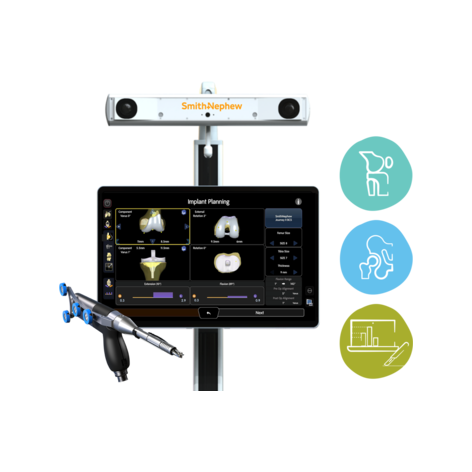 Smith+Nephew CORI Robotic Surgical System — handheld robotic burr and RI.KNEE software